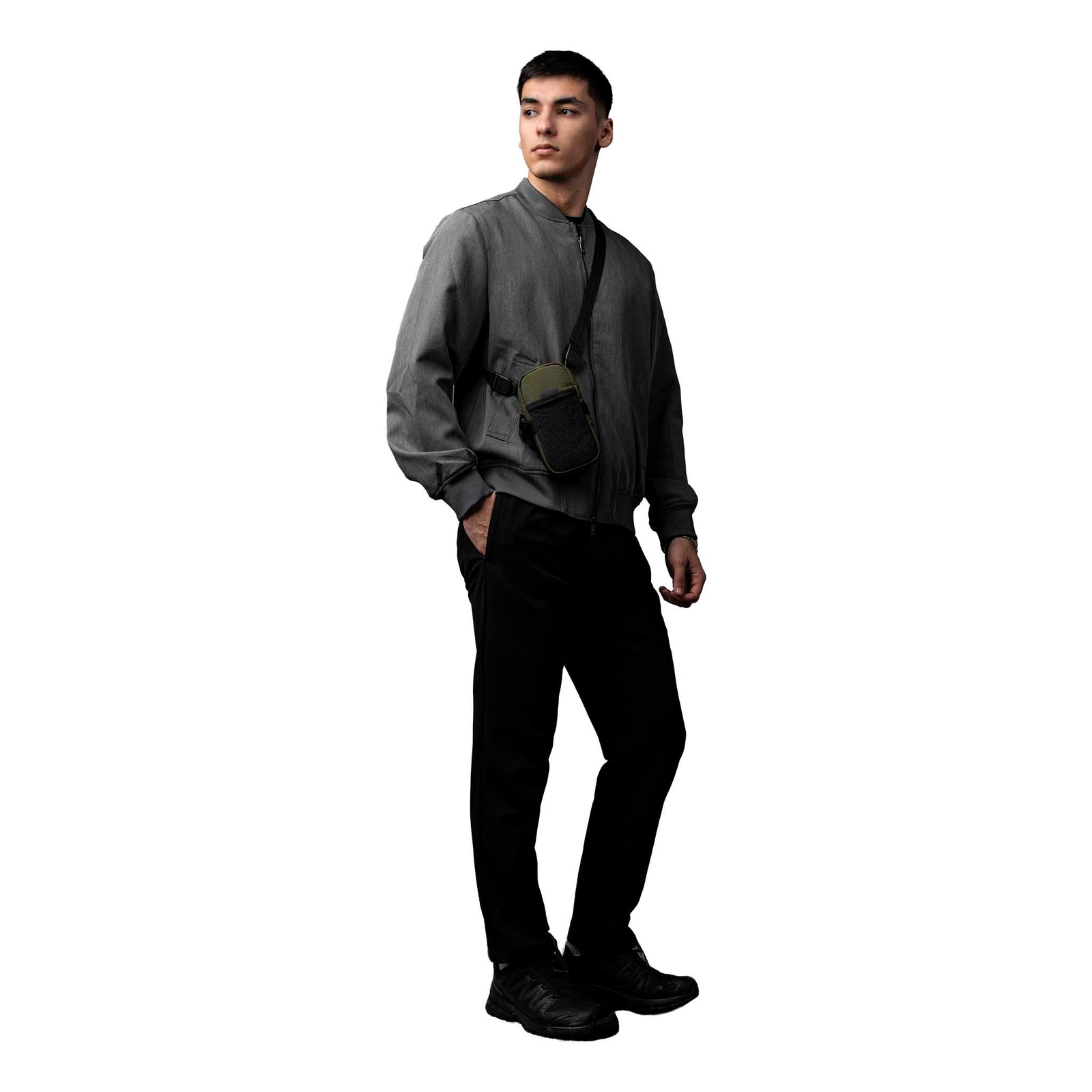 Modular Shoulder Pocket Max Alpaka AD010930531 Phone Pockets Max / Green | Axoflux 400D Washed Nylon