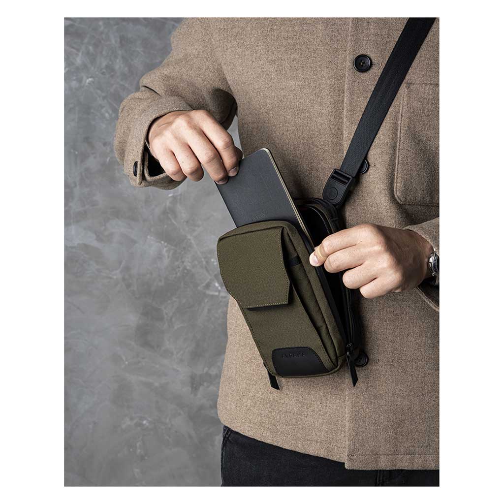 Modular Sling V2 Alpaka AD010740522 Sling Bags One Size / Army Green | Axogrid 300D