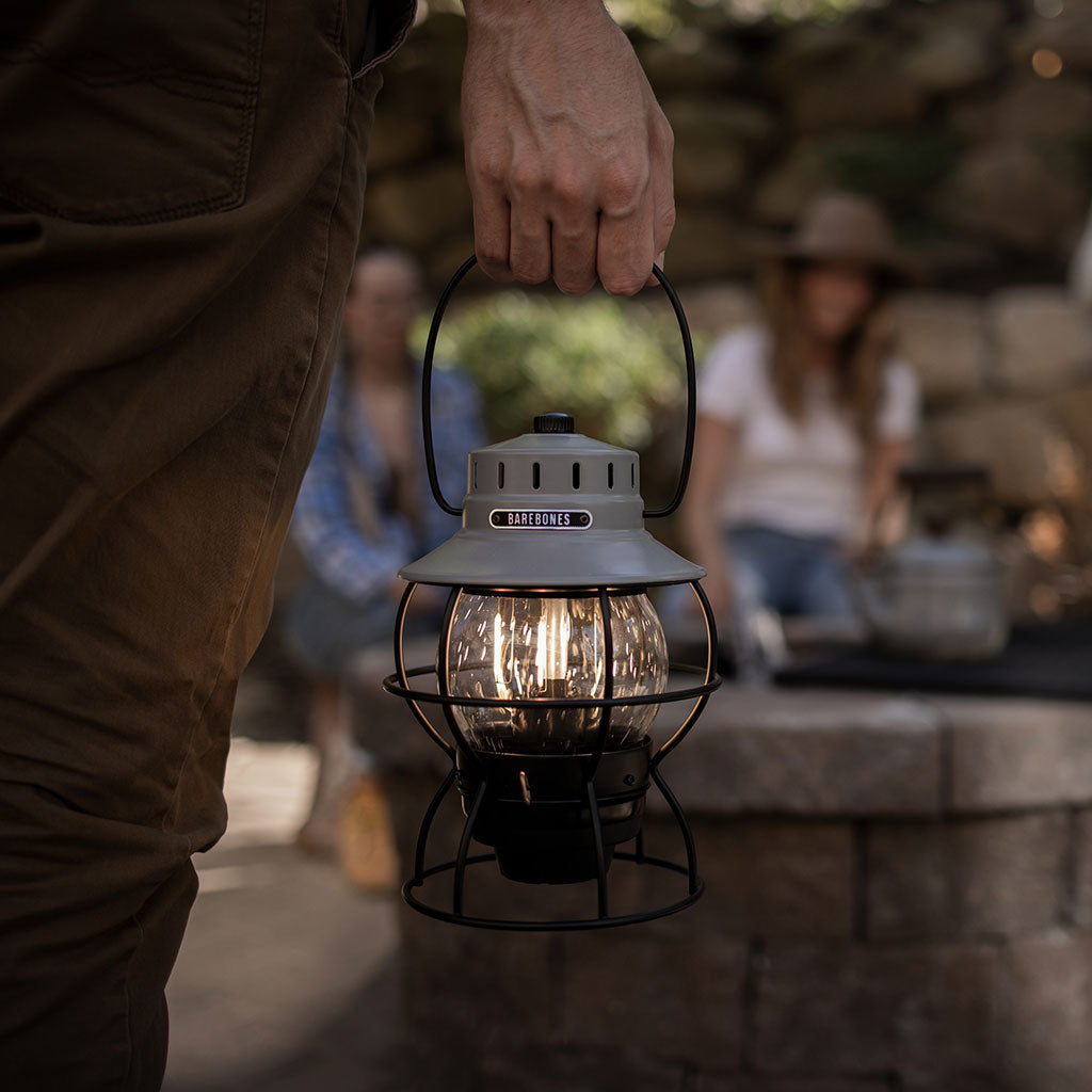 Railroad Lantern Barebones Living LIV-282 Lanterns One Size / Slate Grey