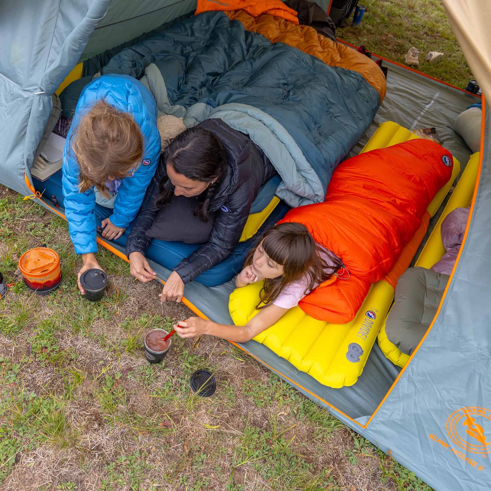 Bunk House 6 Big Agnes TBUNK625 Tents 6P / Prairie Sand/Chinois Green