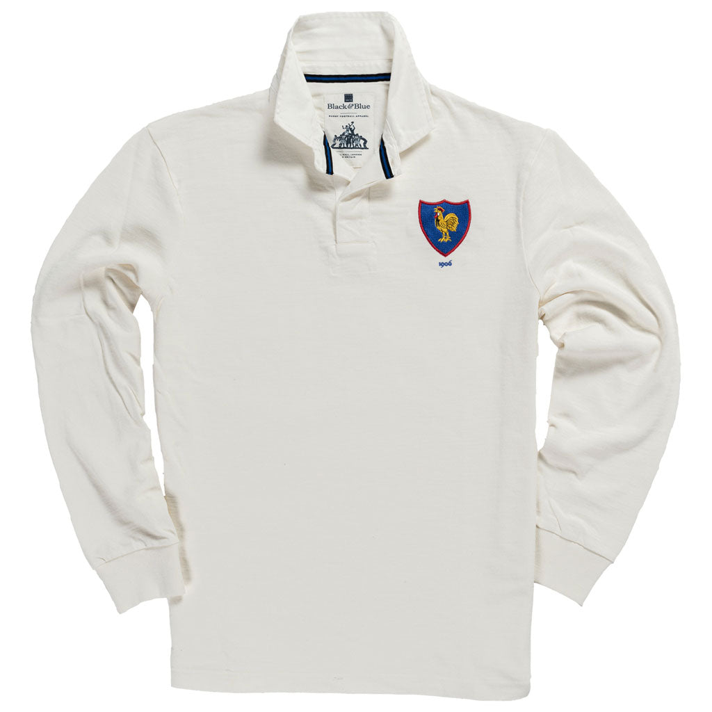 France 1906 Away Rugby Shirt Black & Blue 1871 Rugby Shirts