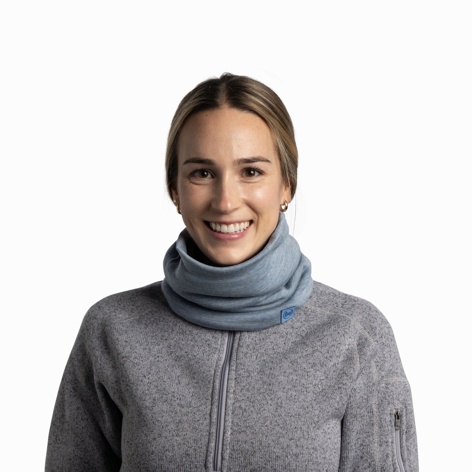 Merino Heavyweight BUFF 113018.704 Neck Gaiters One Size / Light Blue