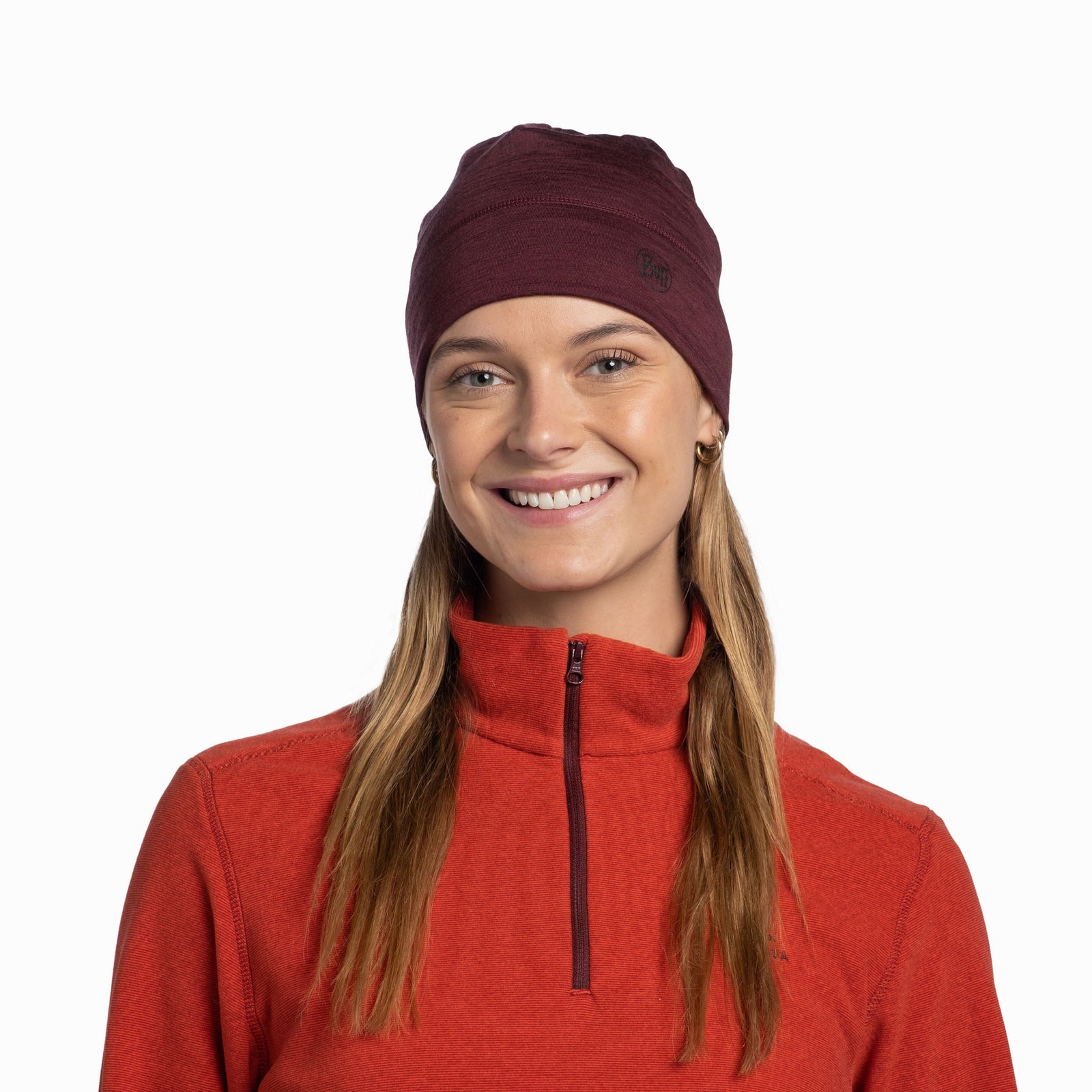 Merino Lightweight Beanie BUFF 113013.653 Beanies One Size / Garnet