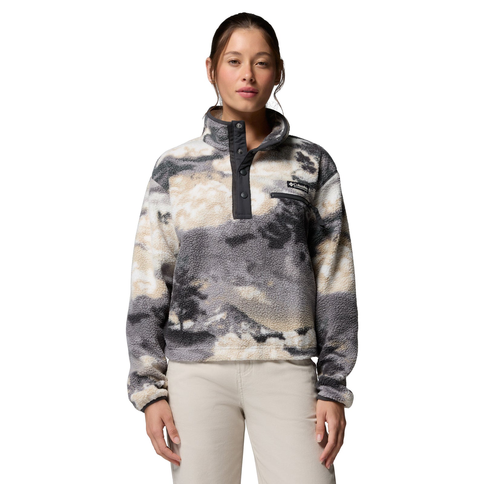Helvetia™ II Printed Cropped Half Snap | Women's Columbia Women's Hoodies