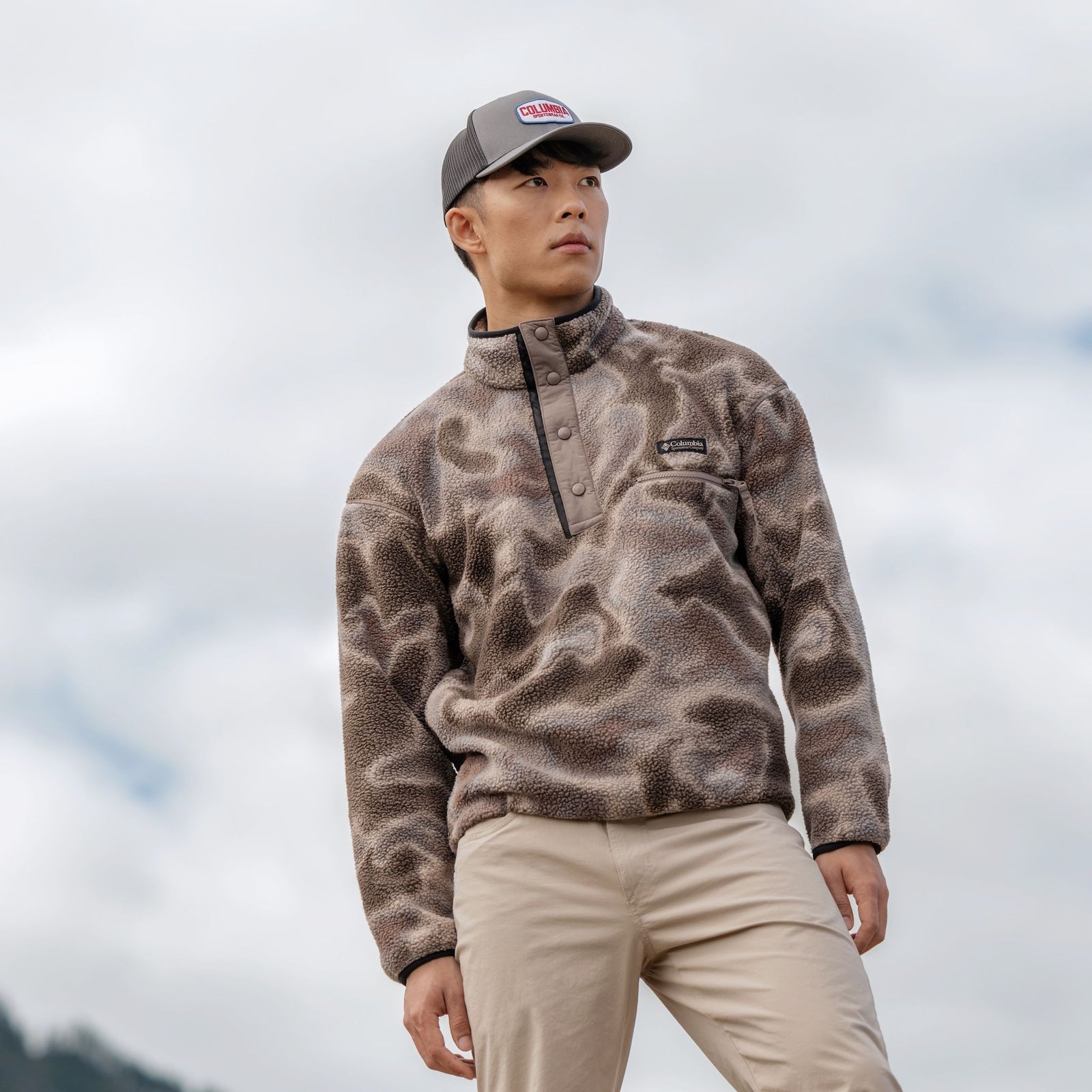 Helvetia™ II Printed Half Snap Fleece | Men's Columbia Men's Hoodies