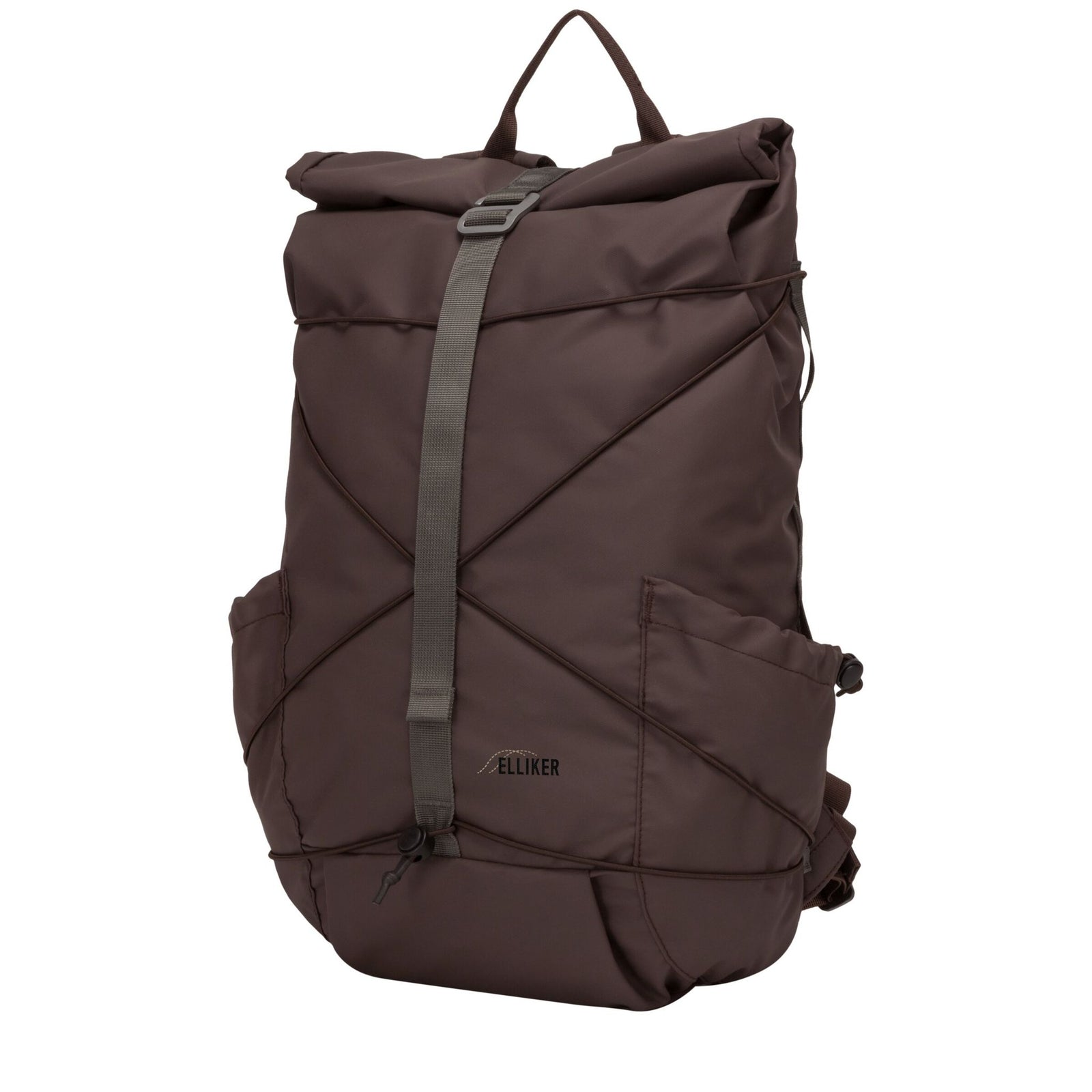 Dayle Roll Top Backpack Elliker 34001-DARKBROWN Backpacks 21L / Dark Brown