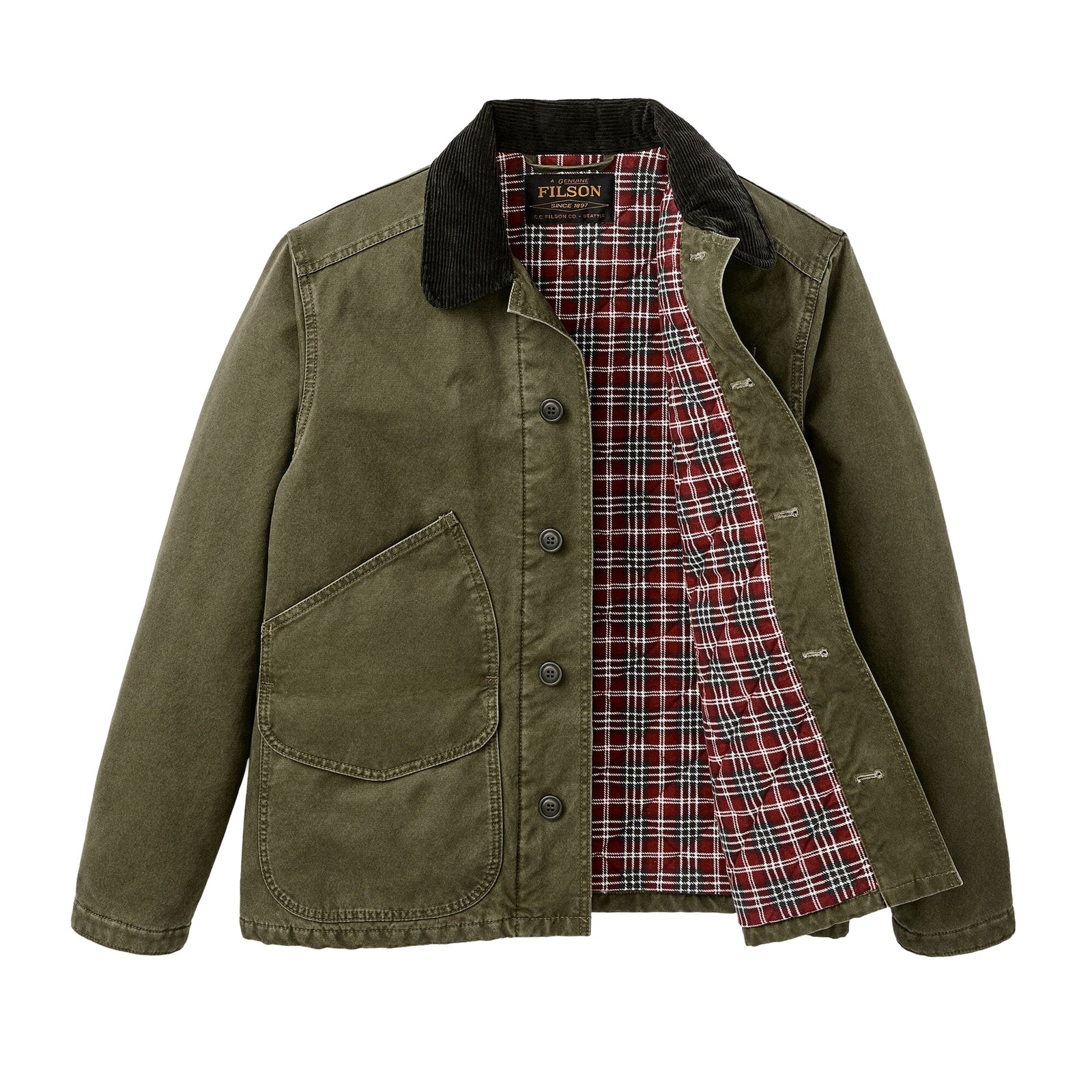 Insulated Canvas Outfitter Jacket | Men's Filson Men's Insulated Jackets