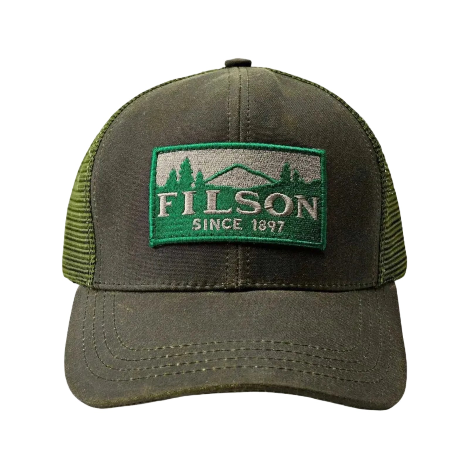 Scenic Waxed Logger Mesh Cap Filson FMACC0260-6308 Caps & Hats One Size / Otter Green