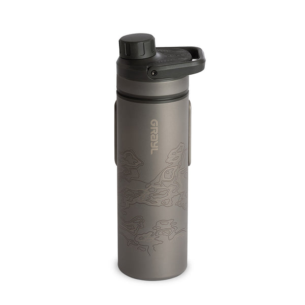 UltraPress Water Purifier | Titanium Grayl 511-SEA-COV Water Filters 500ml / Titanium/Covert Black