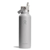 21 oz Standard Mouth w/ Flex Straw Cap Hydro Flask S21CFS035 Water Bottles 21 oz / Birch