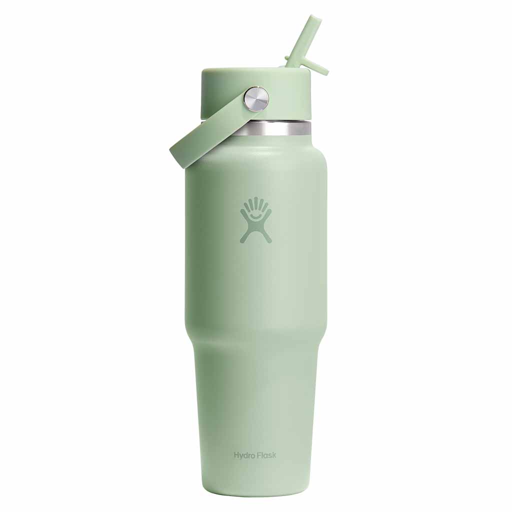 Bouteille de voyage 32 oz à paille large et flexible