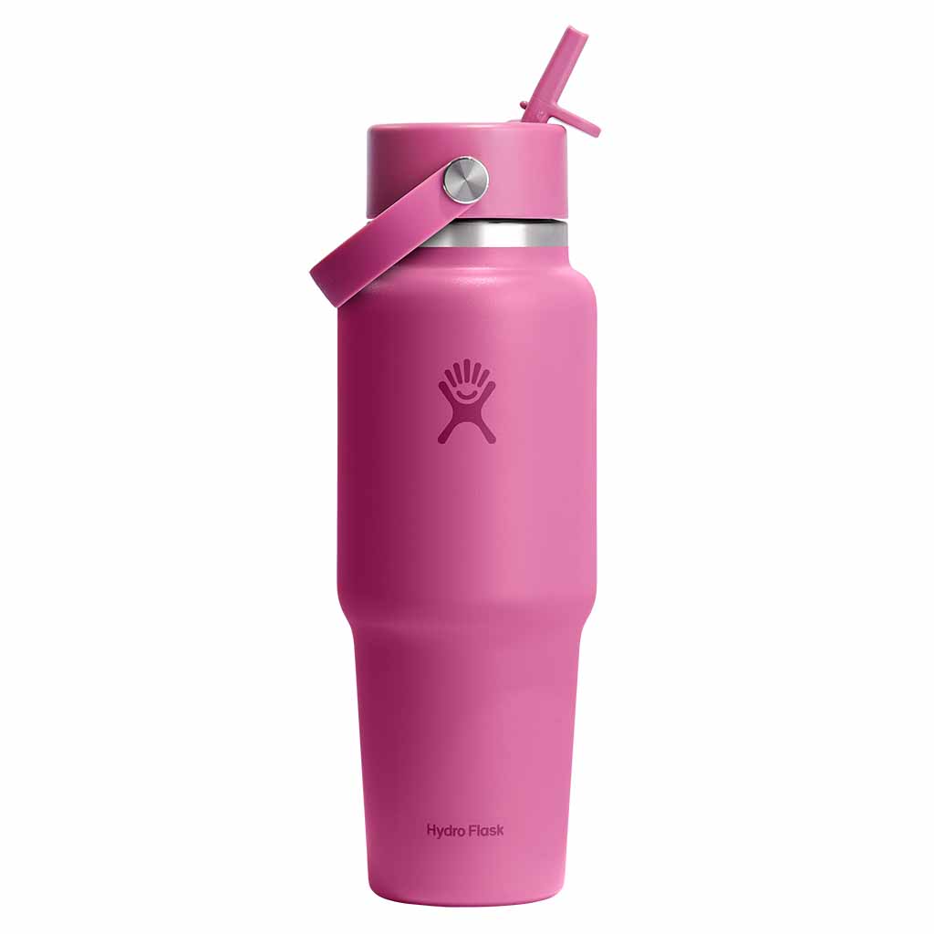 Bouteille de voyage 32 oz à paille large et flexible