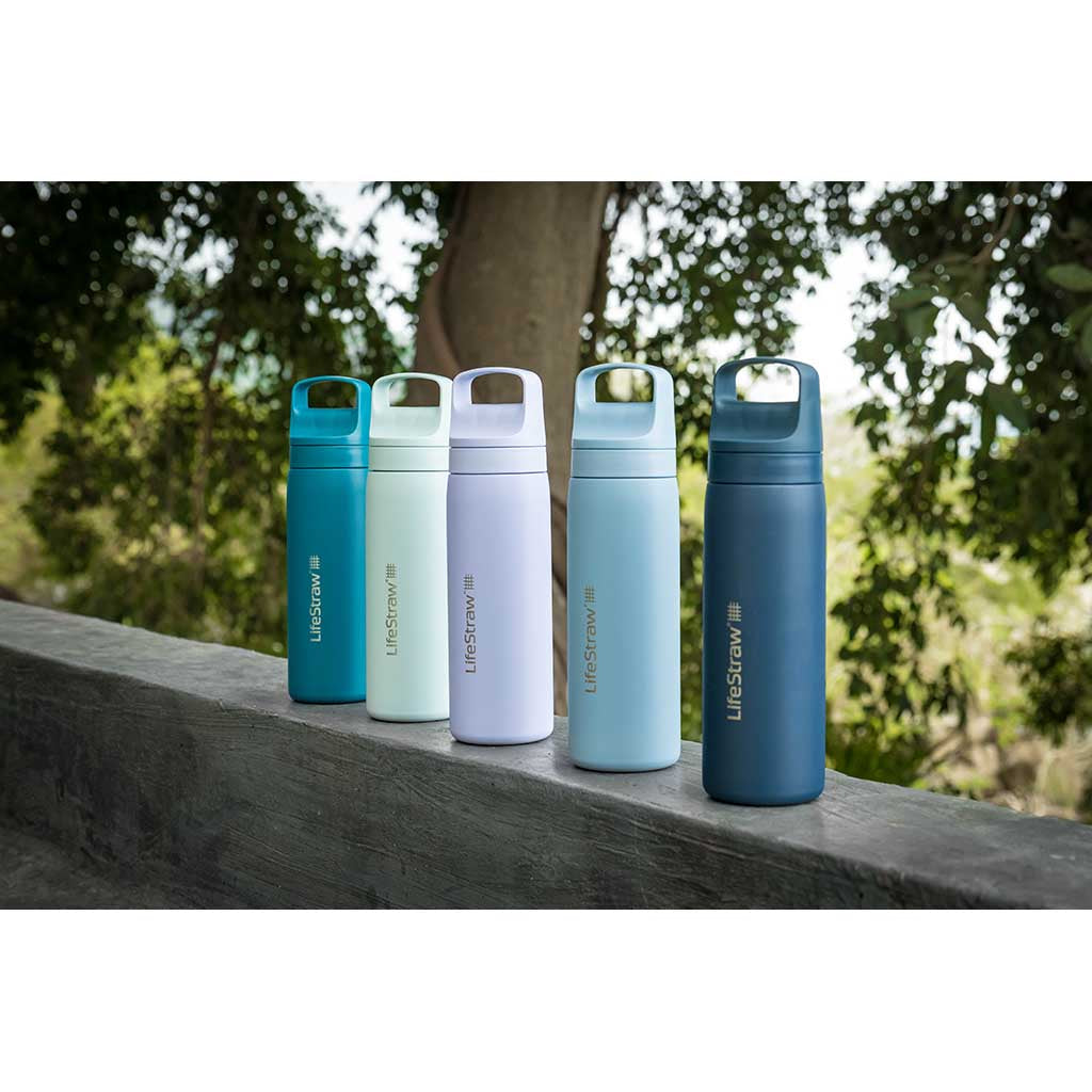 Lifestraw Go 1 Litre | Stainless Steel LifeStraw LSLGV41SWHWW Water Filters 1 L / White