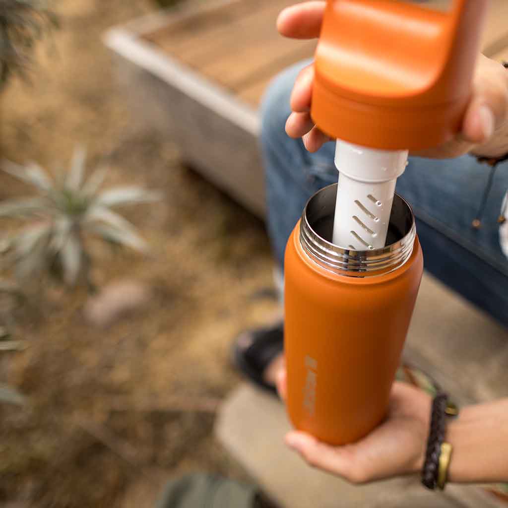 Lifestraw Go 500ml | Stainless Steel LifeStraw LSGV418KOWW Water Filters 500 ml / Kyoto Orange