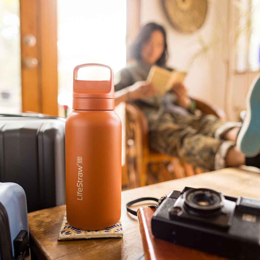 Lifestraw Go 700ml | Stainless Steel LifeStraw LSLGV42SORWW Water Filters 700 ml / Kyoto Orange