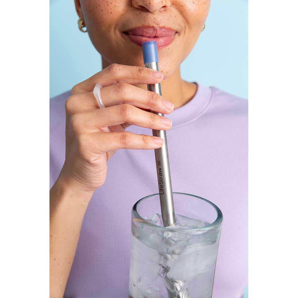 LifeStraw SIP with Carry Case LifeStraw LSSIP1SBWW Water Filters One Size / Stormy Blue