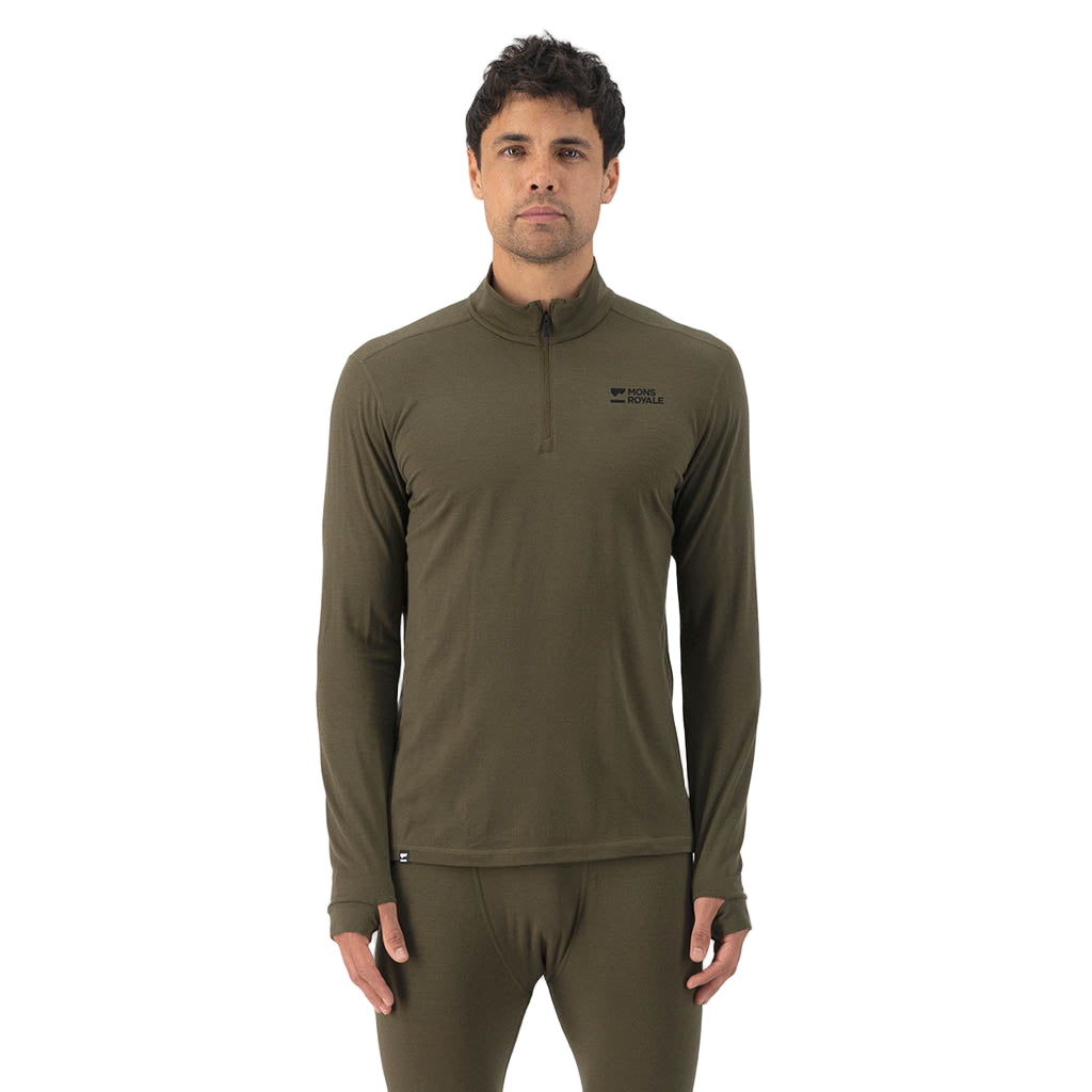 Cascade Merino 1/4 Zip LS | Men's Mons Royale Men's Baselayers