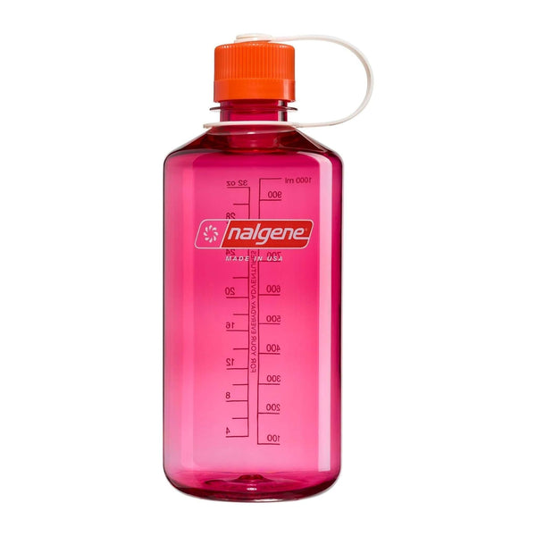 1L Narrow Mouth Tritan Sustain Nalgene N2021-3832 Water Bottles 1 Litre / Fuschia Purple - Flame Cap