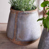 Mamba Outdoor Planter nkuku MP8402 Planters Large / Aged Zinc