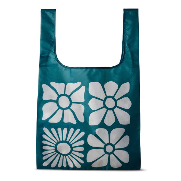 Pocket Tote Nomadix PTO-BIFL-TEOC Tote Bags 11L / Big Flowerbed Teal Ocean