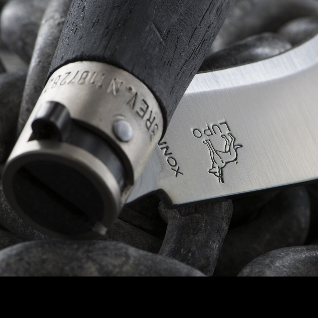 Black Wood Folding Pruner Knife | Stainless Steel Old Bear Pocket Knives