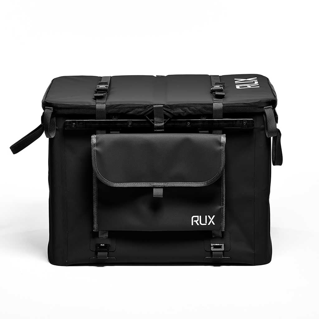 RUX 70L | Tri-Fold Lid RUX PK0122-70B Camp Storage Boxes 70L / Black