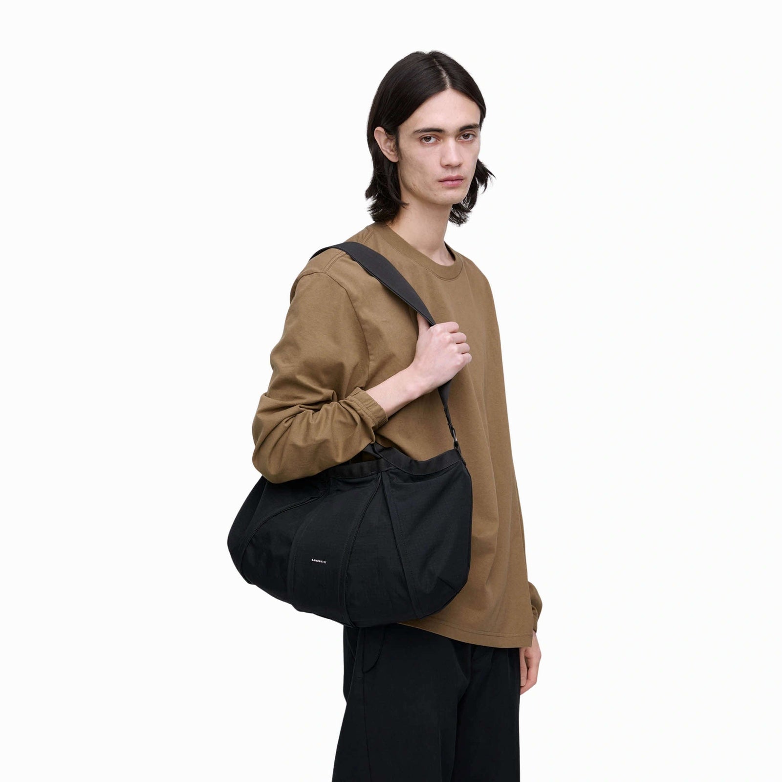 Grid Crossbody Bag Sandqvist 258103999 Crossbody Bags 29L / Black