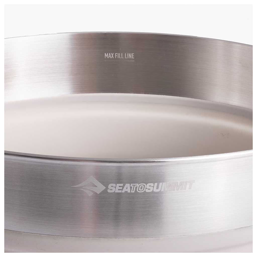 Detour Stainless Steel Collapsible Pot 5L Sea to Summit ACK026021-671804 Pots & Pans 5L / Laurel Wreath/Stainless