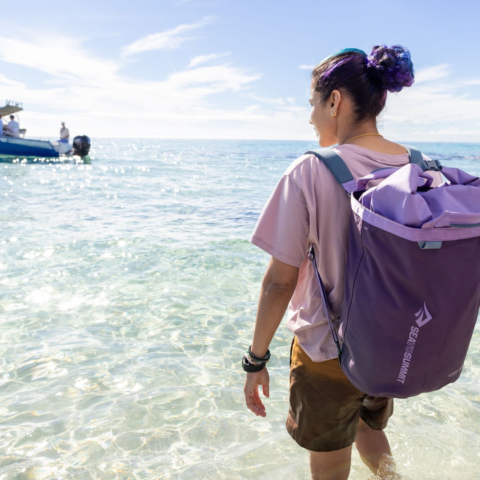 Meridian Waterproof Tote Pack Sea to Summit 59406 Tote Bags 25L / Purple