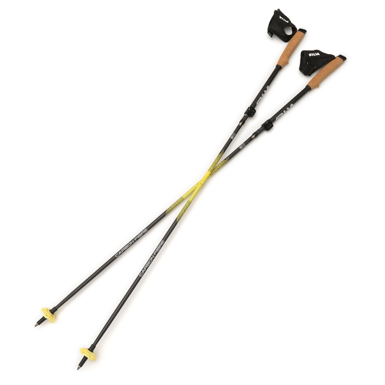 Running Poles Carbon Z | Adjustable | 100-120cm Silva 38602 Walking Poles 100-120cm / Black/Yellow