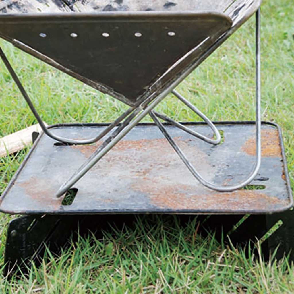 Fireplace Base Plate Stand Snow Peak ST-031BS Firepit Accessories Small / Black