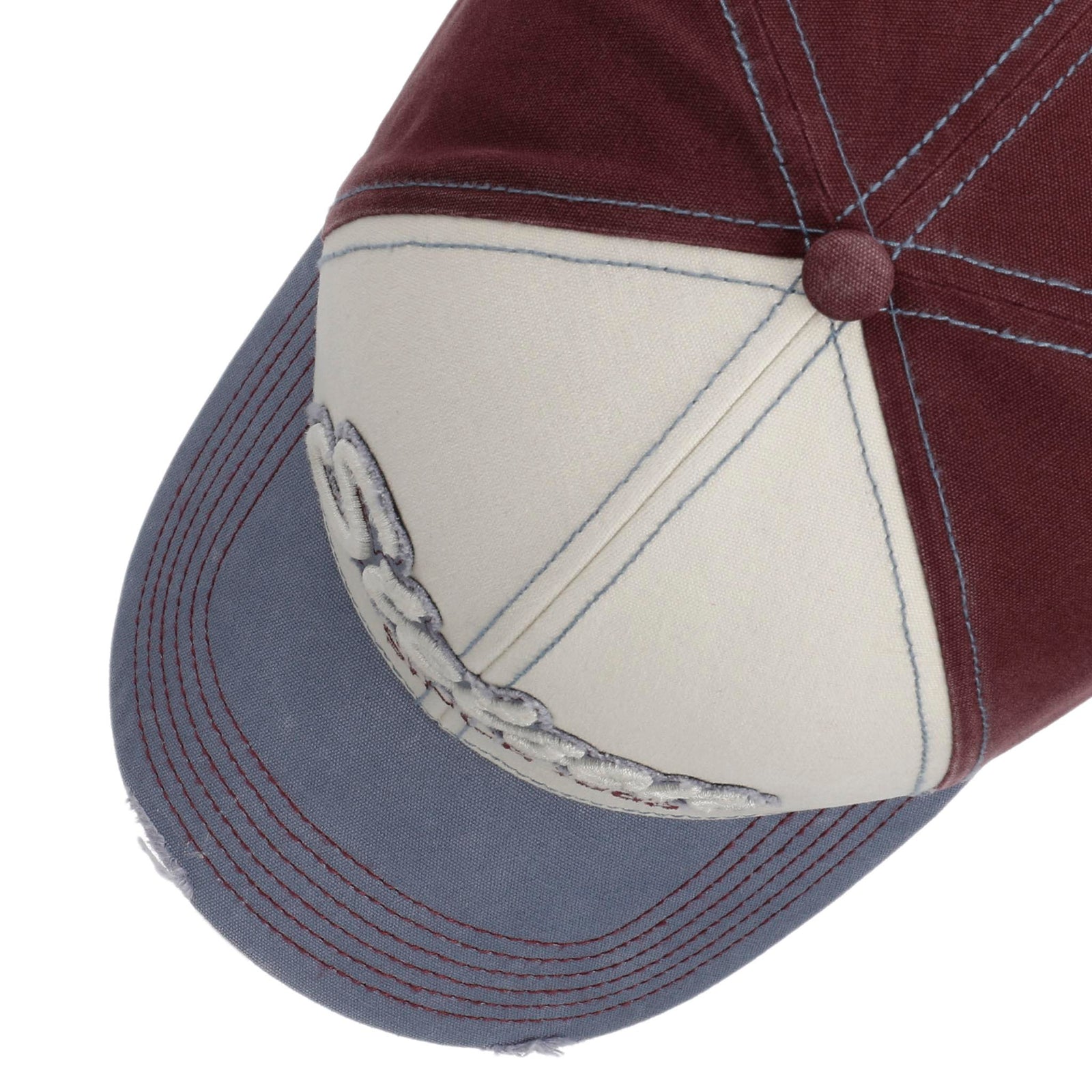 Baseball Cap | Vintage Distressed Stetson 7721143-28-OS Caps & Hats One Size / White/Blue