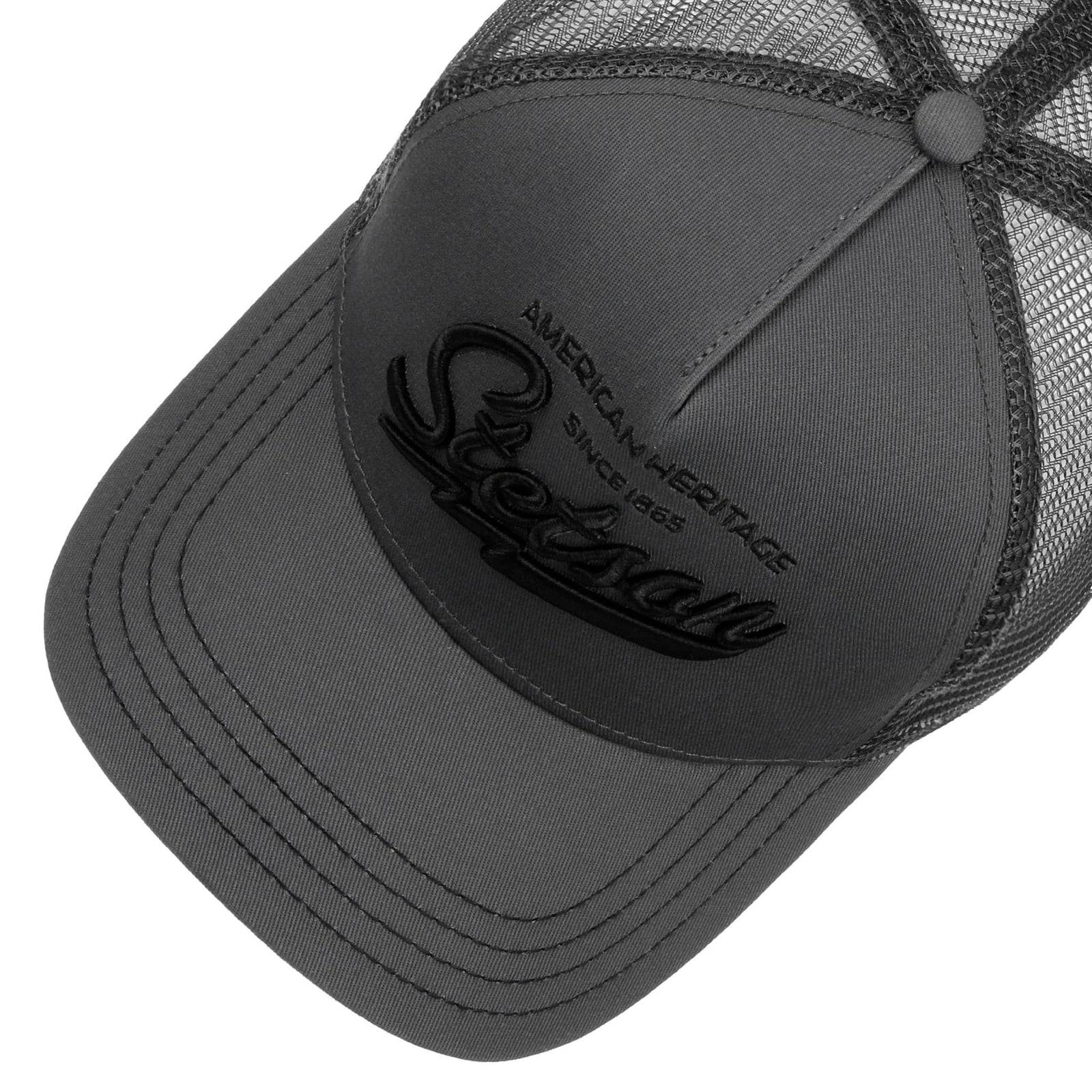 Trucker Cap | American Heritage Classic Stetson 7751171-3-OS Caps & Hats One Size / Grey