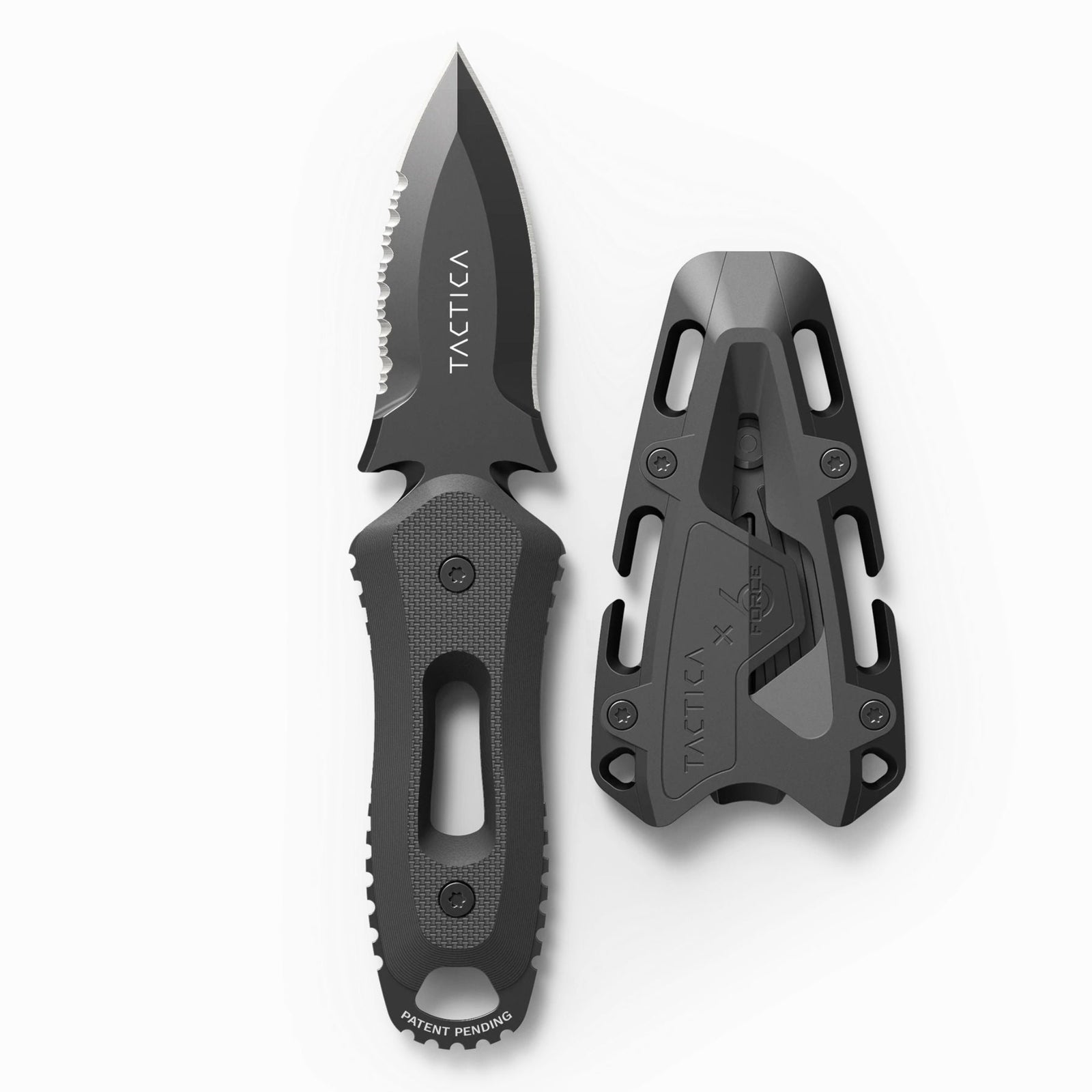 K.220 Search & Rescue Knife | Compact | Sharp Tip TACTICA TCK0220CBLKBLK-SHRP Knives One Size / Black - Sharp