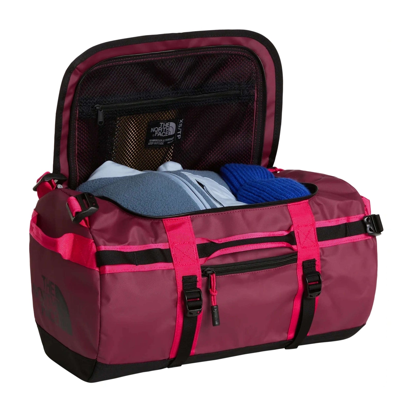 Base Camp Duffle - S The North Face NF0A52STWZ9-OS Duffle Bags 50L / Burgundy Crush/TNF Black/Lali Guran