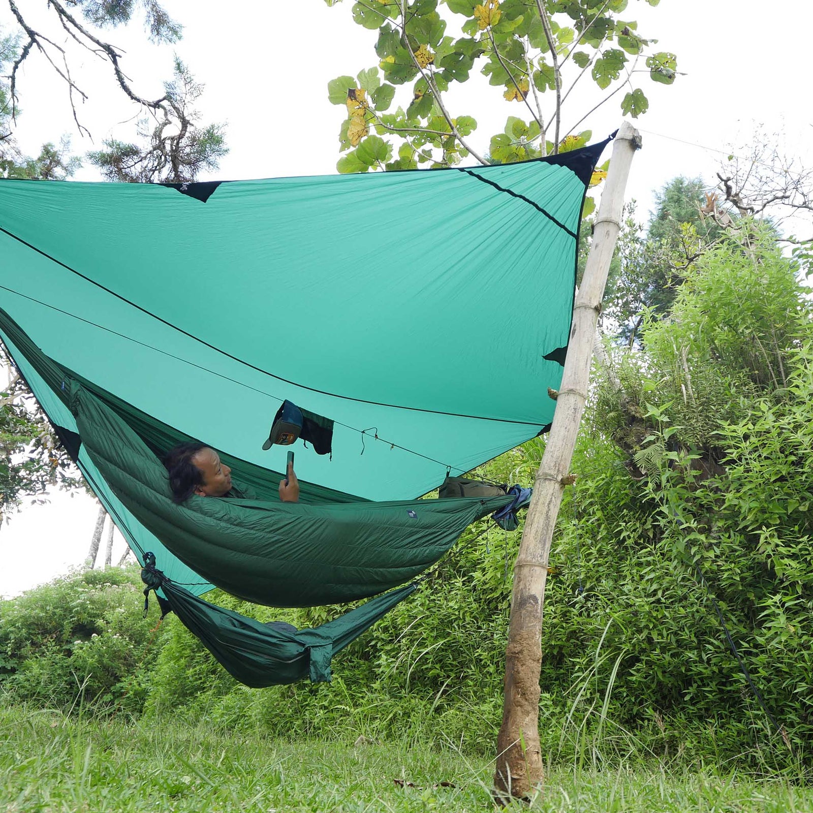 Mini Hammock Set Ticket To The Moon TMMINI3611 Hammocks 160 x 100 cm / Emerald Green/Green