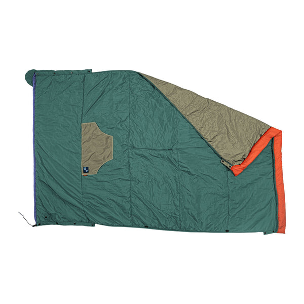 Moonblanket Compact Ticket To The Moon TMBCOM51 Blankets One Size / Forest Green/Light Grey