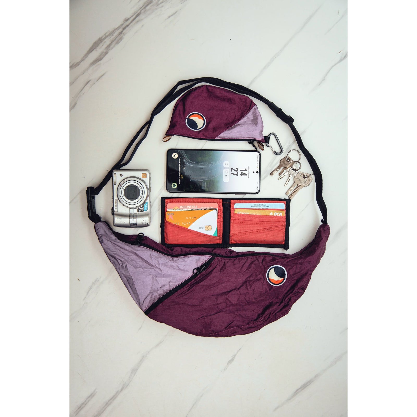 Sling Bag Original Ticket To The Moon TMSLB7887 Sling Bags One Size / Plum/Lavender