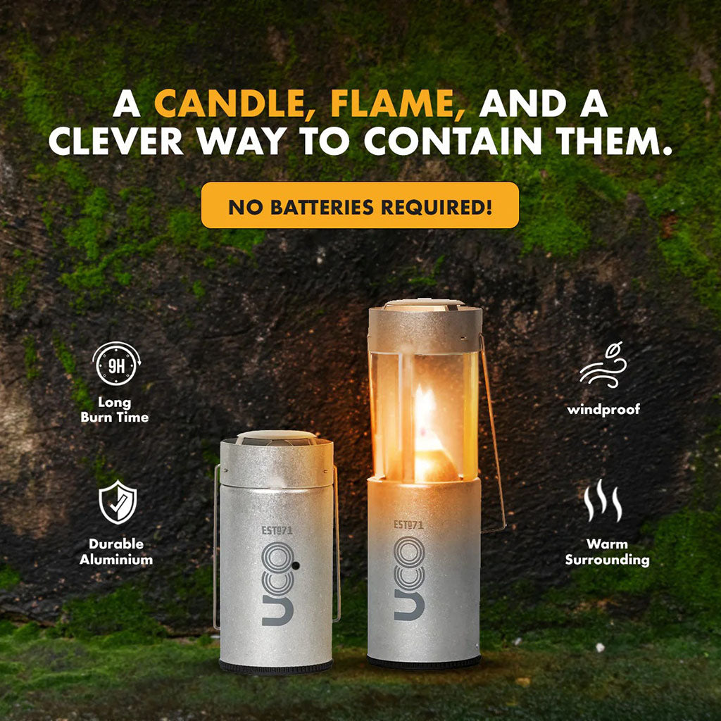 9 Hour Original Candle Lantern UCO Gear UCO23RED Lanterns One Size / Volcano Red