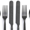 Matte Flatware | Set of 2 Barebones Living CKW-370 Cutlery Sets One Size / Slate Grey