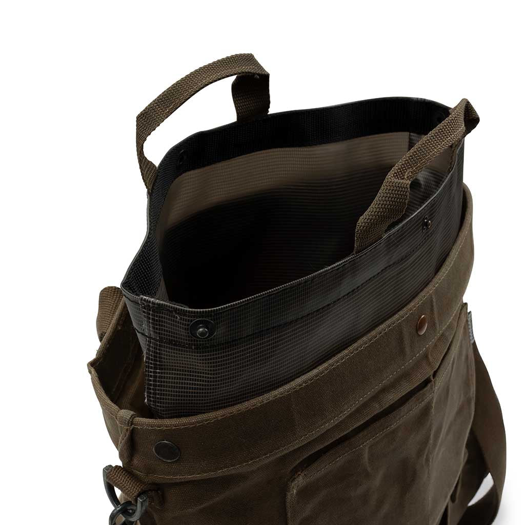 Waxed Canvas Gathering Bag Barebones Living GDN-069 Gathering Bags One Size / Dark Khaki
