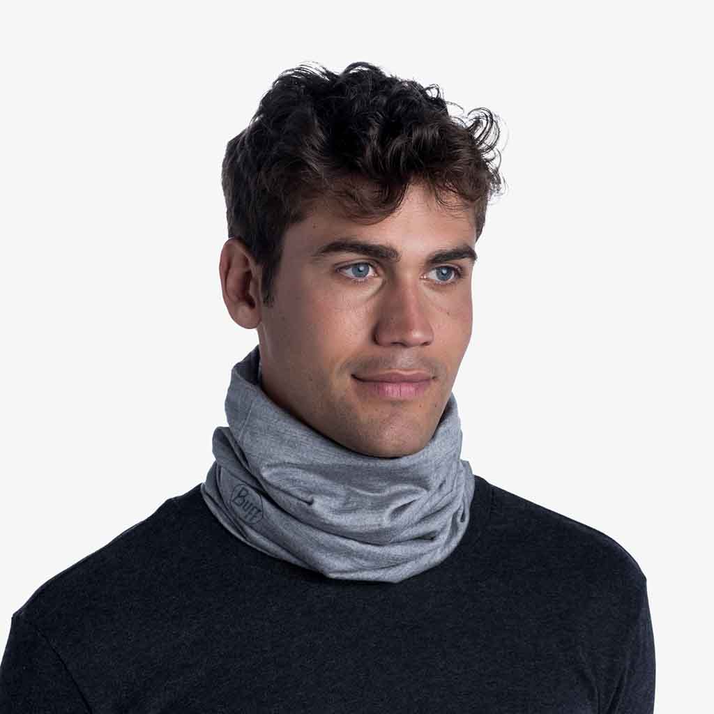 Merino Lightweight BUFF 113010.933 Neck Gaiters One Size / Solid Light Grey