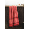 Ekshärad Röd Wool Blanket Öjbro Vantfabrik OEKS60UP130220 Blankets 130 x 220 cm / Red Multi