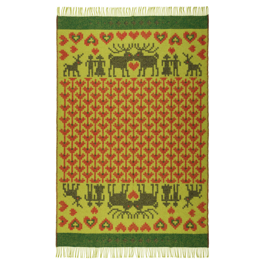 Fästfolk Evelina & Ewald Wool Blanket Öjbro Vantfabrik OFAS58UP130220 Blankets 130 x 220 cm / Fästfolk Evelina & Ewald