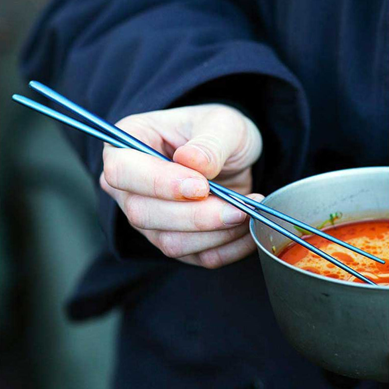 Titanium Chopsticks Snow Peak SCT-115-BL Camp Cutlery One Size / Blue