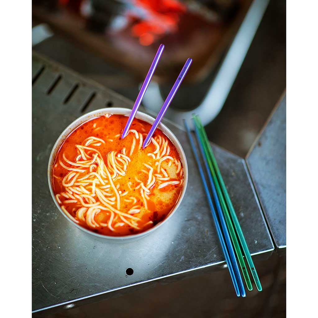 Titanium Chopsticks Snow Peak SCT-115-BL Chopsticks One Size / Blue