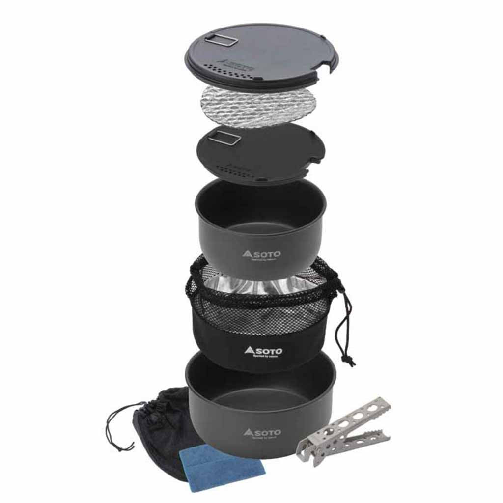 Navigator Cook Set SOTO Outdoors SOD-501 Camp Cook Sets One Size / Grey