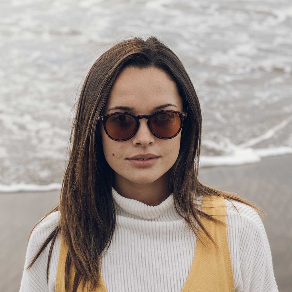 Dipsea Sunski SUN-DS-TAM Sunglasses One Size / Tortoise/Amber