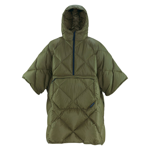 Honcho Poncho Down Therm-a-Rest 11604 Rain Ponchos One Size / Dark Olive