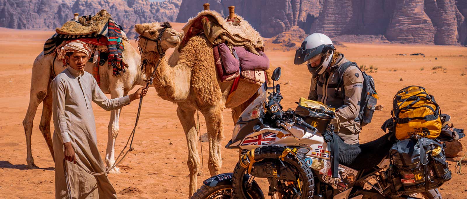 Motorcycling In Wadi Rum, Jordan